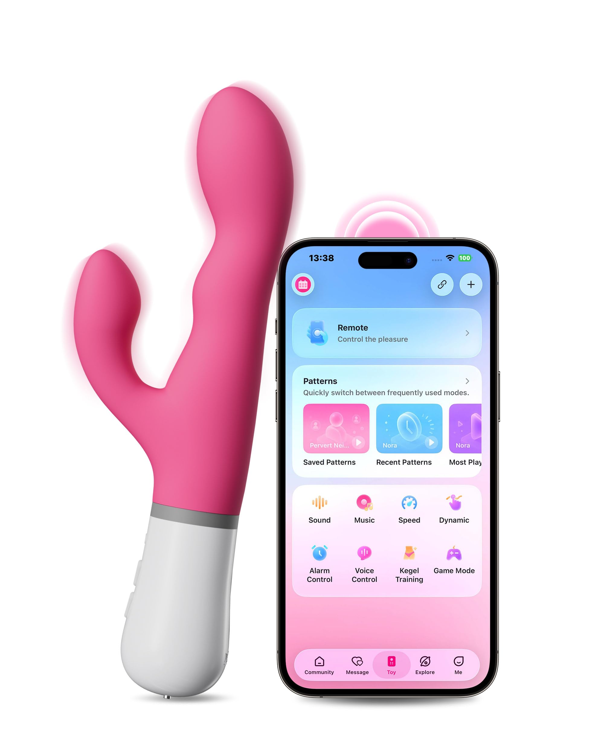 LOVENSE Nora G Punkt Vibration für Frauen, Klitoris Stimulator für Sie
