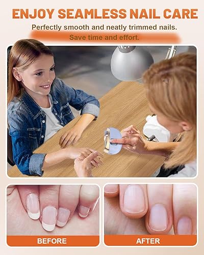 Miniatura 4 de Cortauñas eléctrico 3 en 1 para personas mayores, cortaúñas eléctrico automático con colector, excelente regalo para tus seres queridos