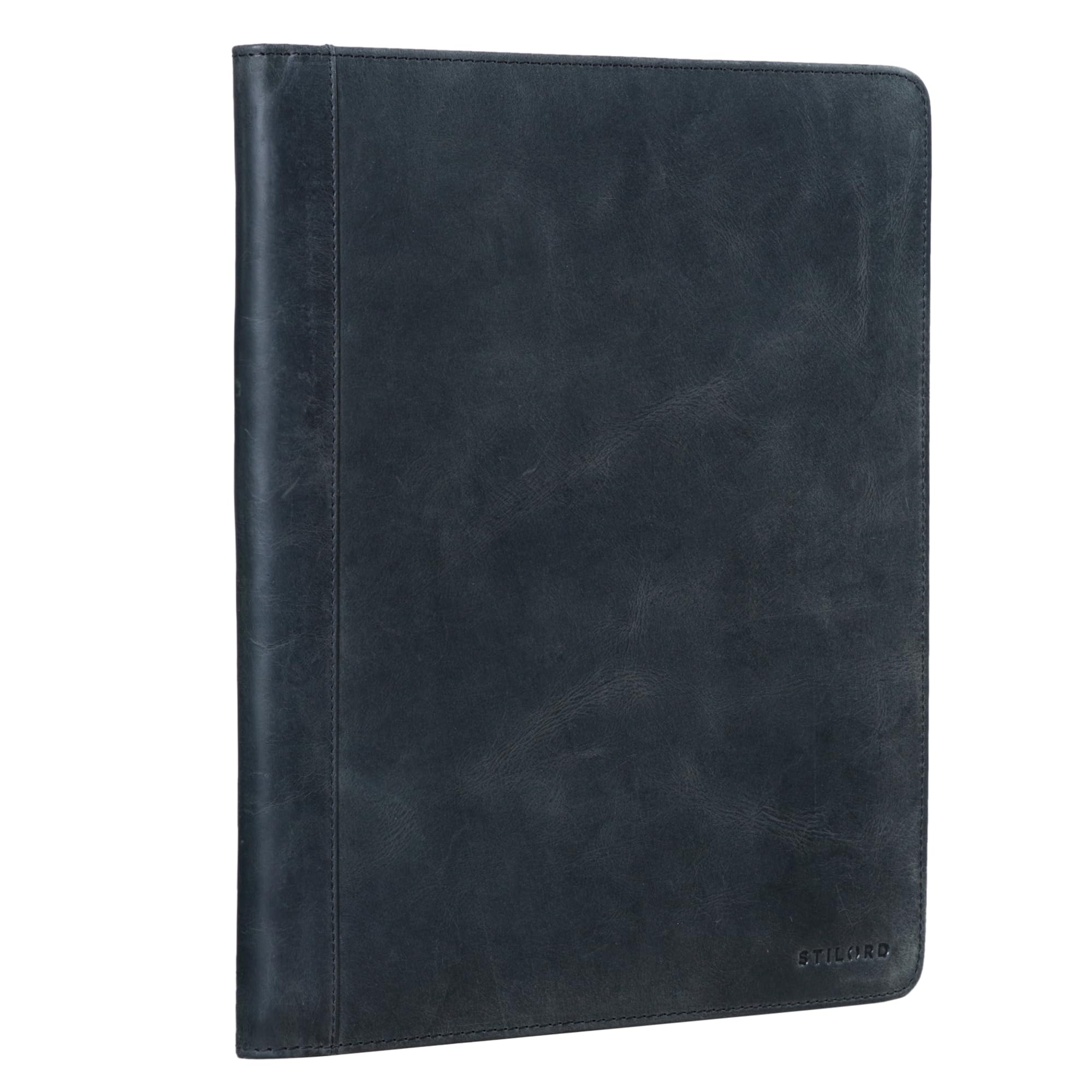 STILORD Malcolm Organiseur A4 Cuir Porte-Documents Conférencier Vintage Portfolio Antracite