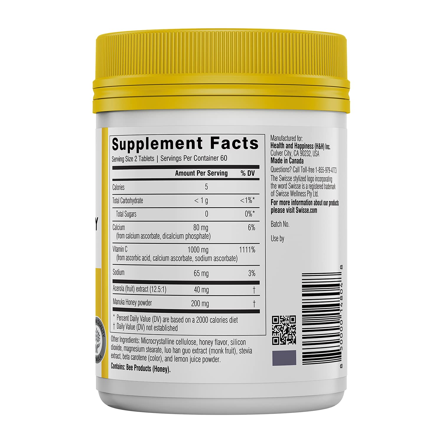 Swisse Vitamin C 1000mg chewable for adults vitamin c chewables for