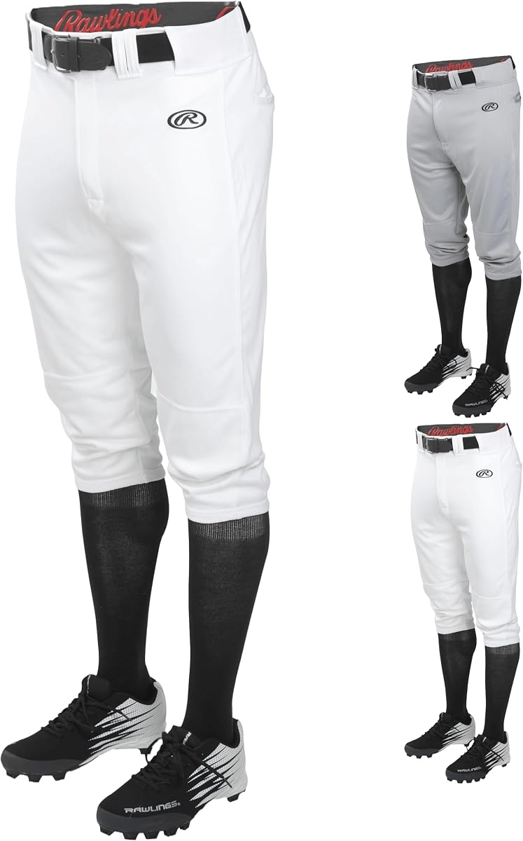 Rawlings | Pantalones de béisbol de la serie Launch | Ajuste de braguita | Tallas juveniles | Tubería | Múltiples colores