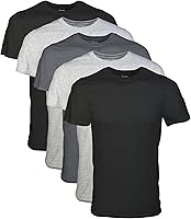 Gildan G1100 Men's Crew T-Shirts Multipack - 100% Cotton, Moisture Wicking, Tag-Free, Breathable Comfort