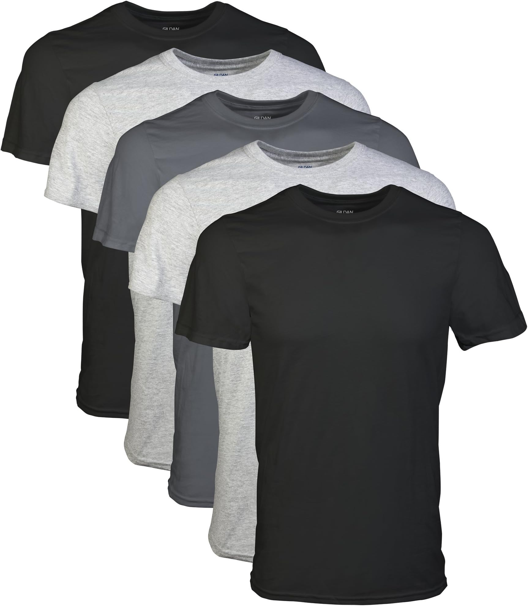Gildan mens Crew T-shirts Underwear (pack of 5)