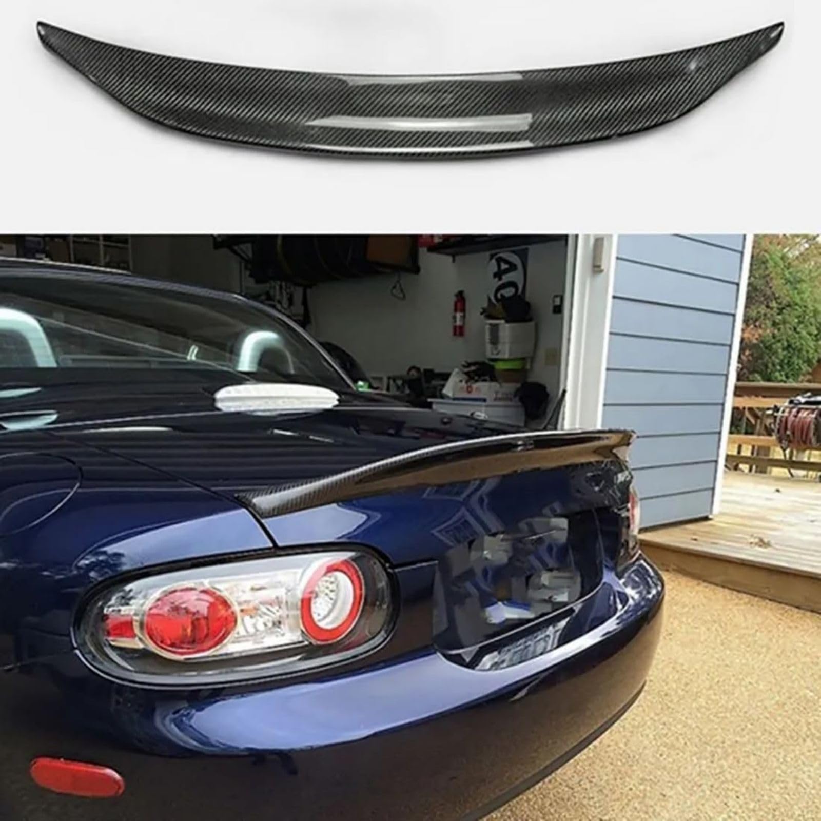 Ffswqaz4a1 Black Car Rear Trunk Lid Spoiler For Mazda Mx5 Nc Ncec, Spoiler Car Modification Accessories Tail Decoration