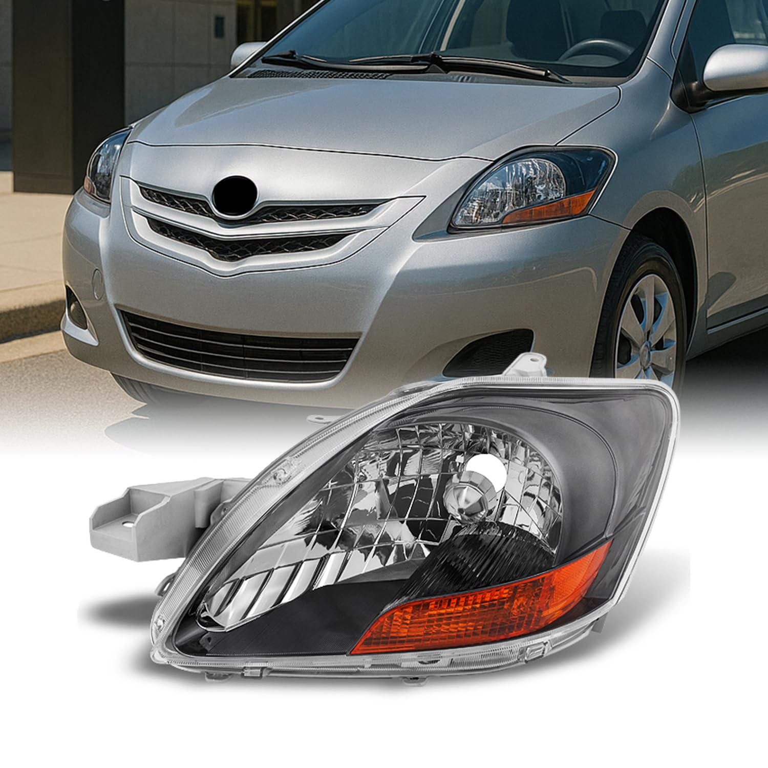 Amazon.com: AKKON - For Toyota Yaris 4 Doors Sedan Chrome Driver