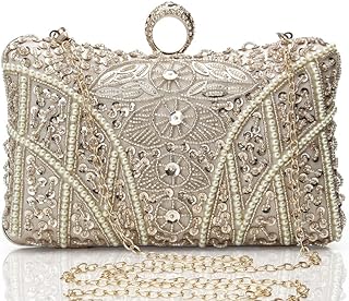 1920s Flapper Clutch Gatsby Pearl Handbag Roaring 20s Evening Clutch Beaded Bag 1920s Gatsby Costume Accessories