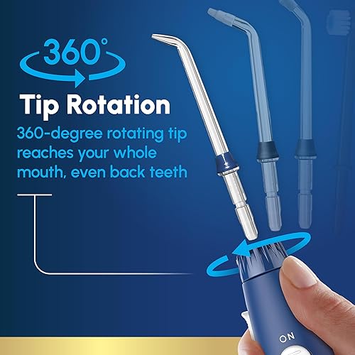 Miniatura 6 de Irrigador bucal Waterpik Aquarius Wp-663, color azul