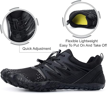 L-RUN Barefoot Water Shoes Women Mens Aqua Sock Athletic Hiking Water Sports Shoes for Swim Beach Pool Sand Diving Walking