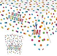 Vista 8 de Paquete de 2 manteles de béisbol de plástico de 54 x 108 pulgadas, decoraciones de fiesta de béisbol, mantel desechable rectangular para mesa