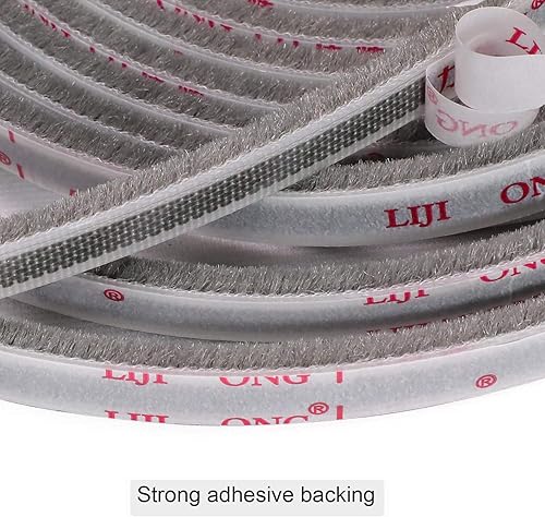 Miniatura 3 de TORRAMI Tira de sellado de burlete de 1132 pulg. x 316 pulg. x 16 pies, cepillo de sellado para ventanas corredizas y laterales del marco de la