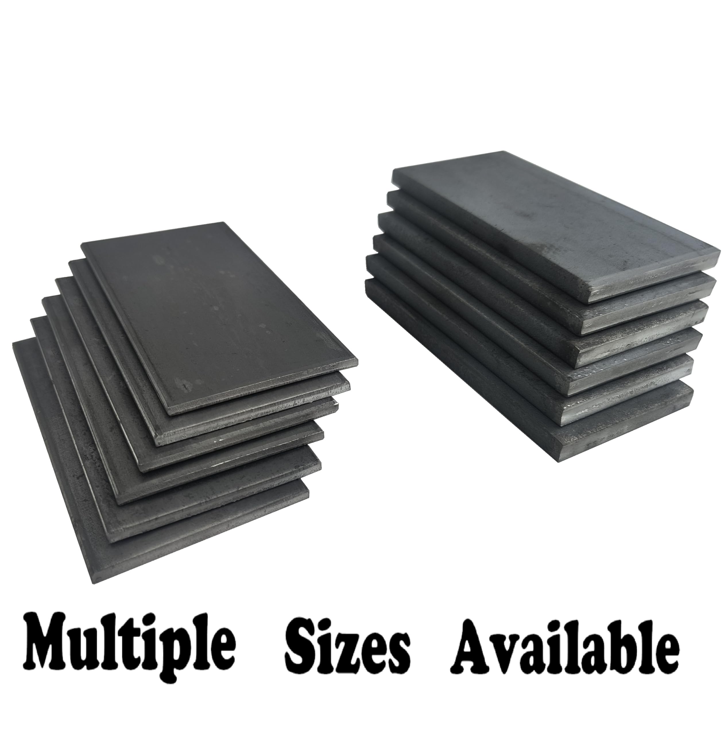 Cupones de soldadura para práctica de soldadura, 2 x 4 pulgadas (2 x 4 pulgadas), acero suave de 1/4 pulgadas, paquete de 6
