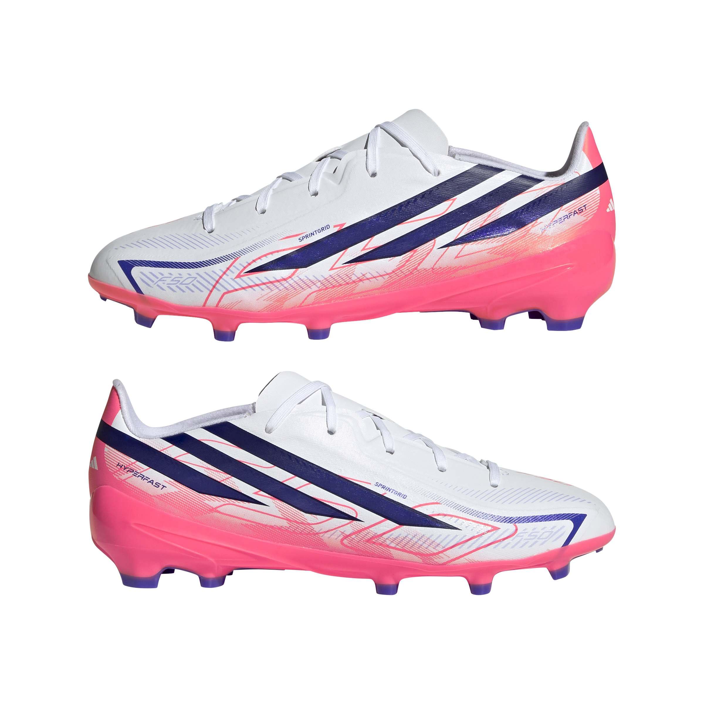 adidas Unisex Kids' Bota de fútbol F50 Hyperfast League césped Natural seco