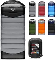 Vista 11 de Lightweight 3-Season Sleeping Bag for Adults/Kids Camping, Compact w/Compression Sack, Waterproof Ripstop, Portable for Backpacking Hiking Travel