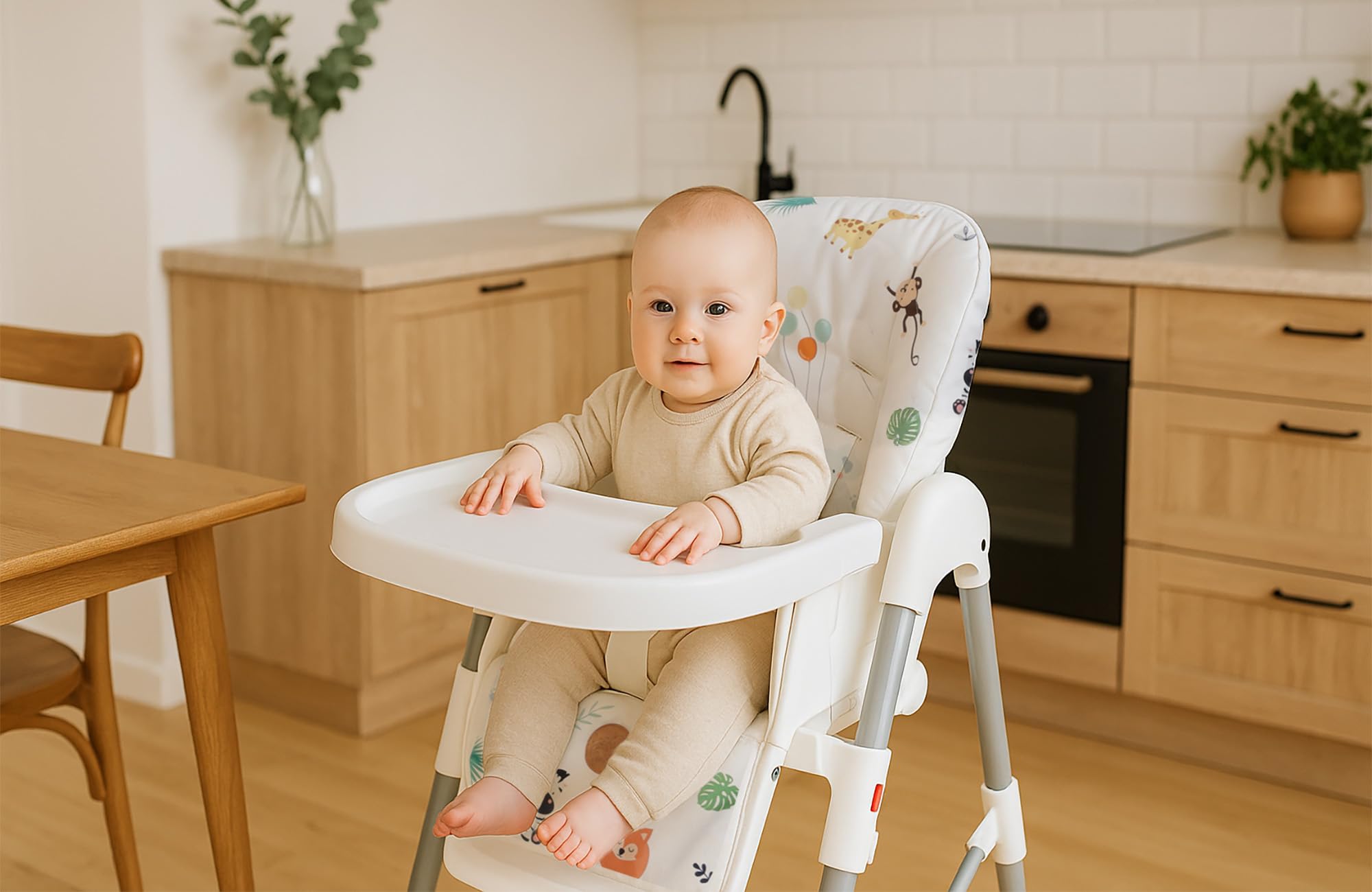 Copri seggiolone pappa universale - copriseggiolone bambino e bambina cuscino imbottitura riduttore per sedia con un rivestimento impermeabile stabile