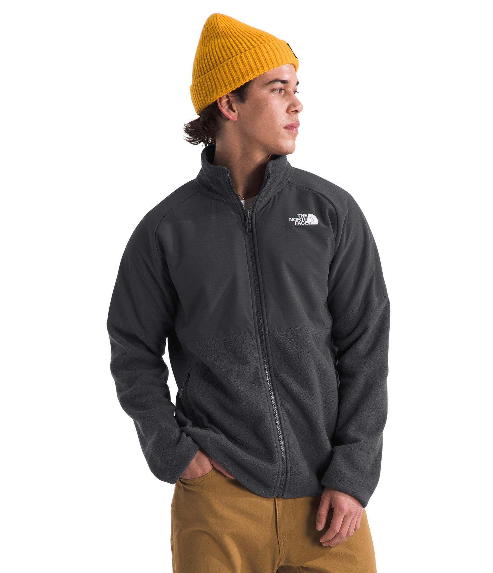 The North Face Men's Tnf Glacier Full Zip Fleece - Grey/Grey - Small