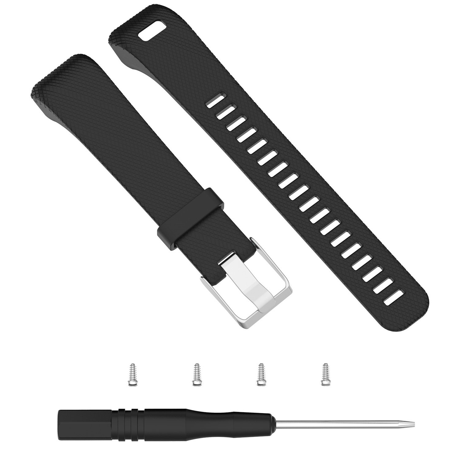 TOPsic Vivosmart HR Cinturino, Accessori Regolabile Silicone Morbido di Ricambio per Orologio Cinturino per Orologio Progettato per Vivosmart HR