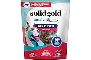 Solid Gold Air Dried Dog Treats - Healthy Freeze Dried Beef Toppers