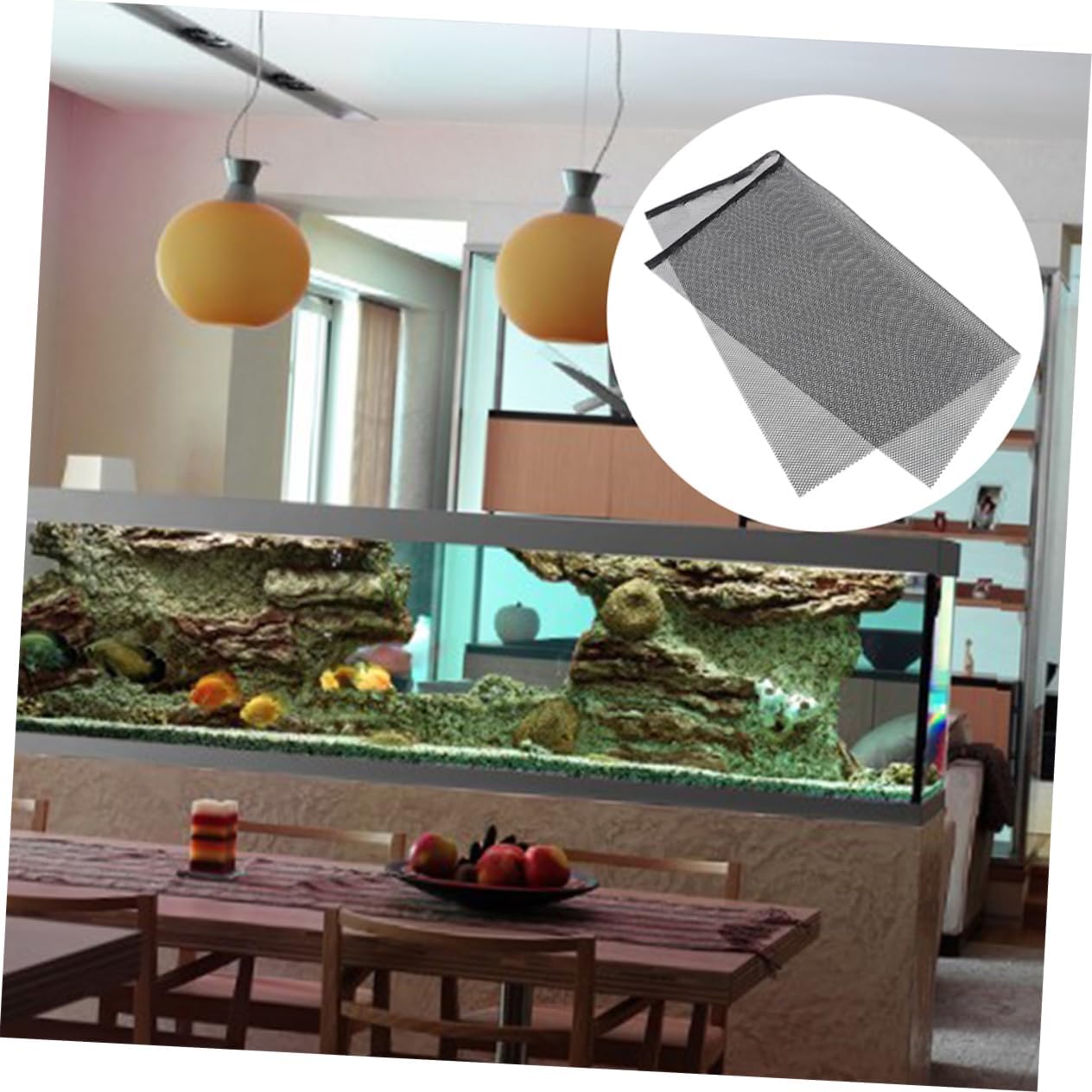 Aquarium Net Covers for Fish Tank Plastic Divider Breathable Mesh Lid Prevents Fish Jumping Versatile Aquarium Accessories Protection