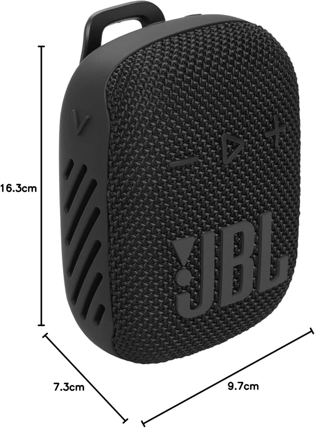 JBL Wind 3 S - Slim Handlebar Bluetooth Speaker, Black - Image 2