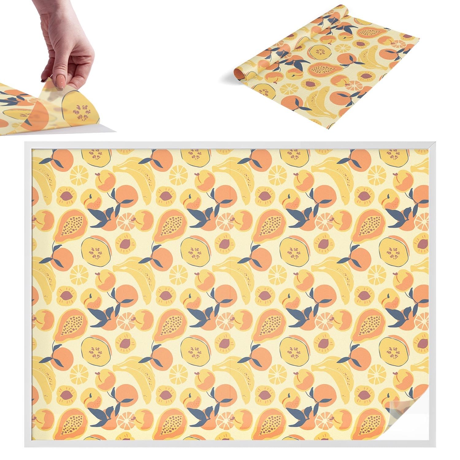 Film fenêtre anti-regard motif fruits colorés pour illuminer votre cuisine et votre bureau