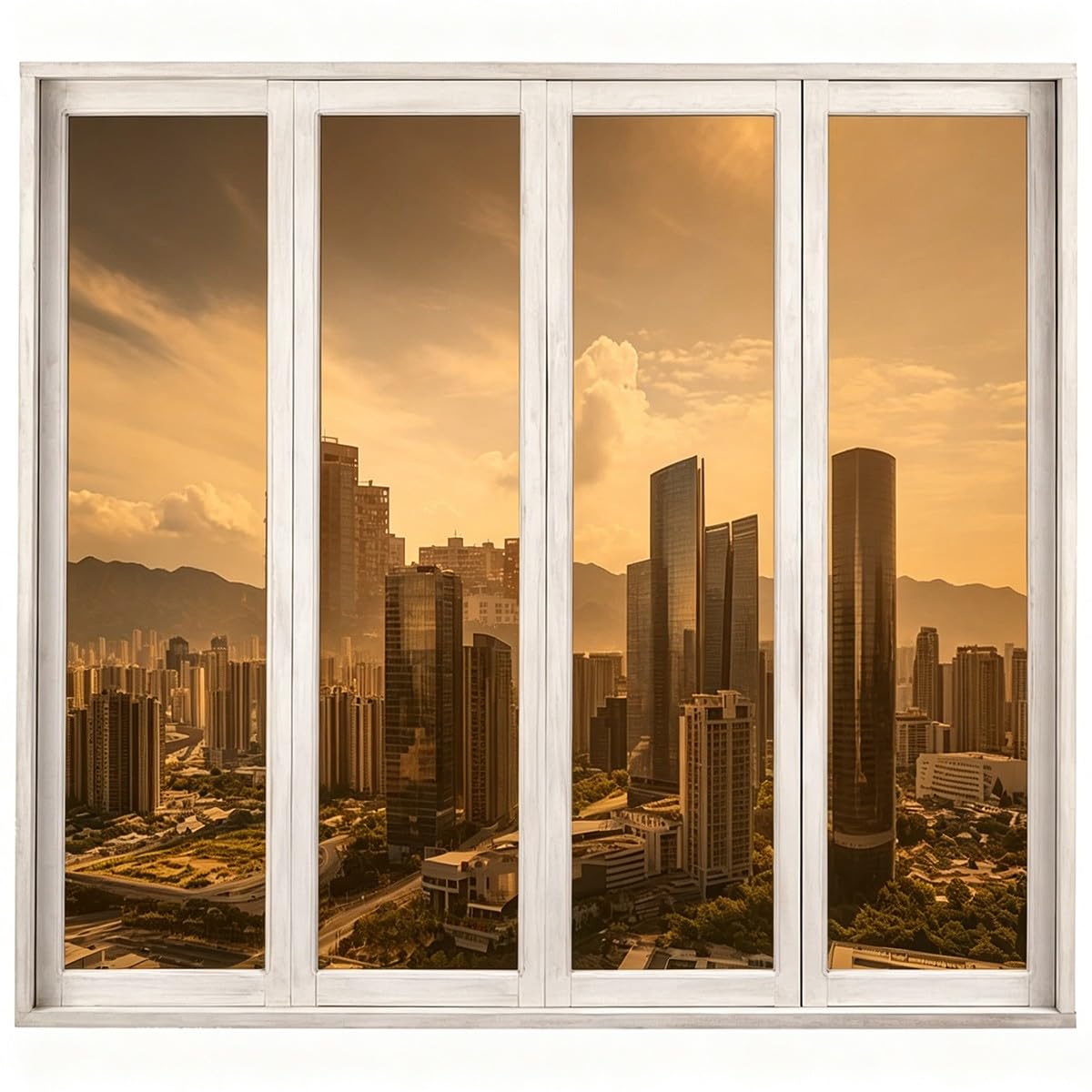 Fenster Sichtschutzfolie Selbsthaftend, Spiegelfolie Fensterfolie Reflektierend, Tageslicht Privatsphäre Glasfolie, Anti Blendung Wärmeschutz UV Schutzfolie, 6 Farben