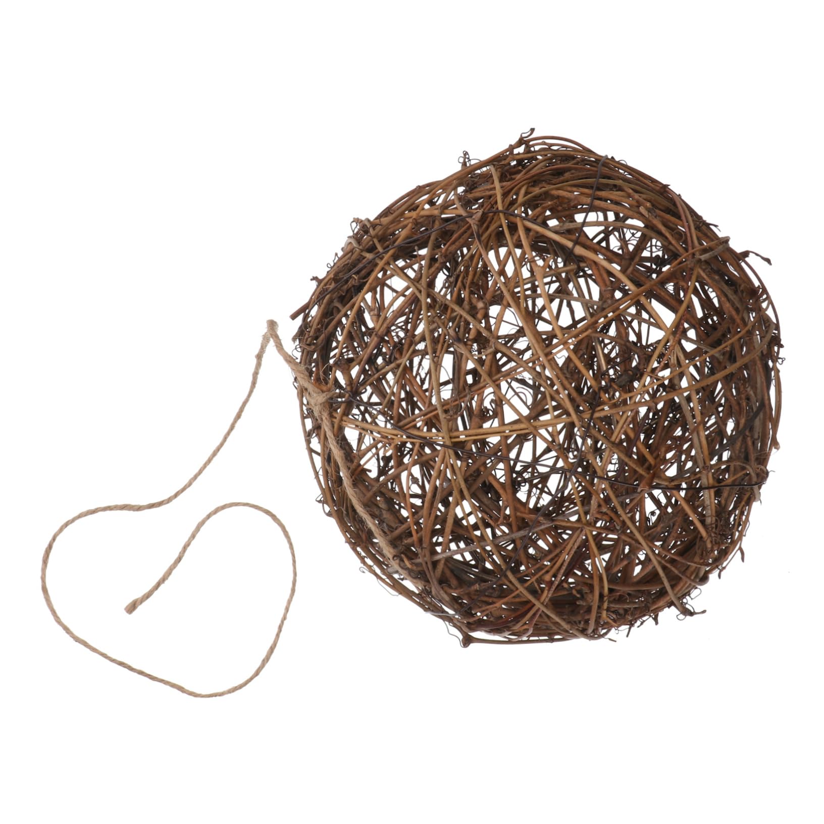 BESPORTBLE DIY Bird Nesting Material Rattan Ball for Outdoor Decorative Bird House
