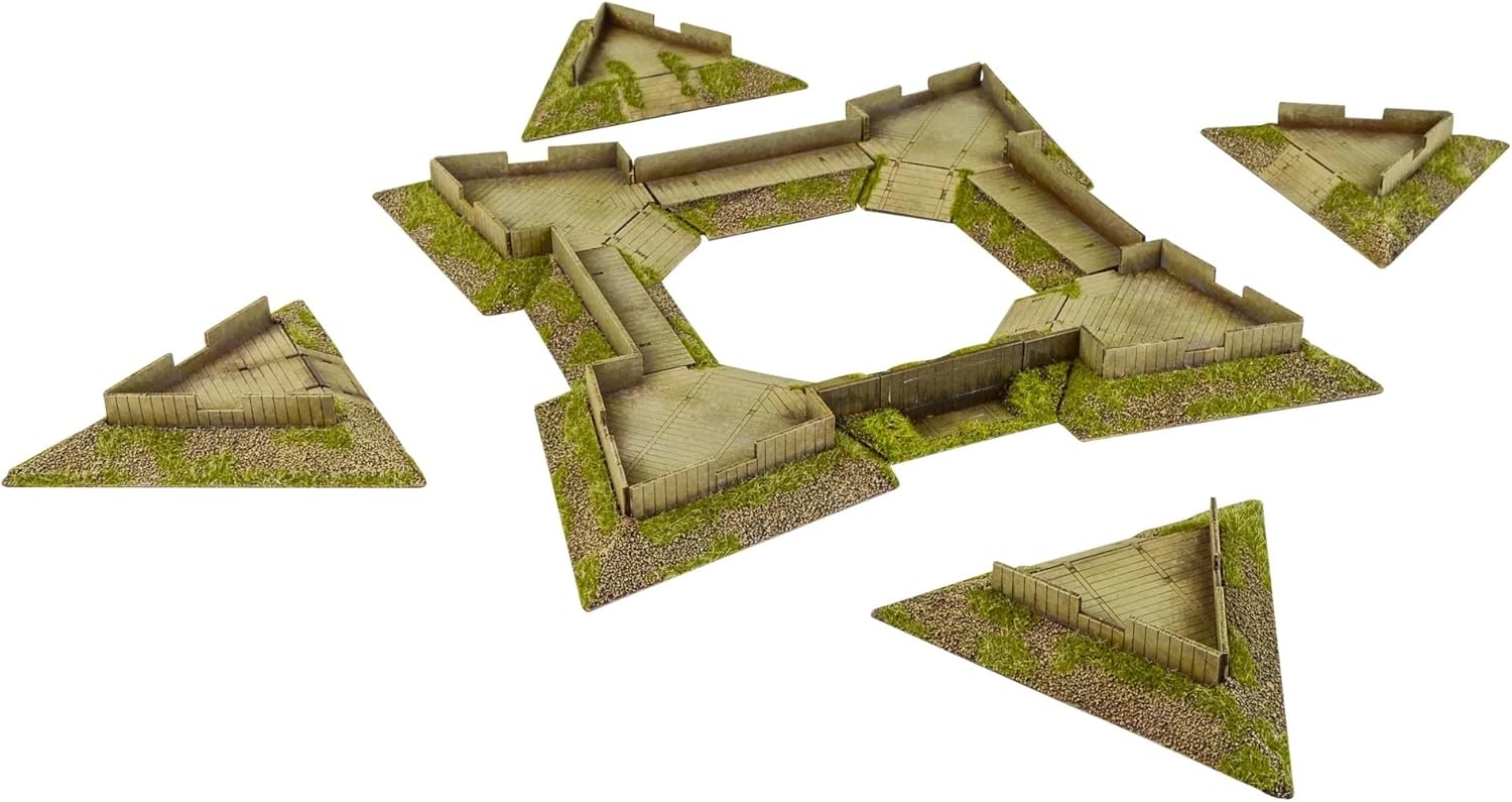 Warlord Games Pike & Shotte Epic Battles - Star Fort Scenery Pack for Military Table Top Wargaming Diorama Plastic Model Kit 218810004