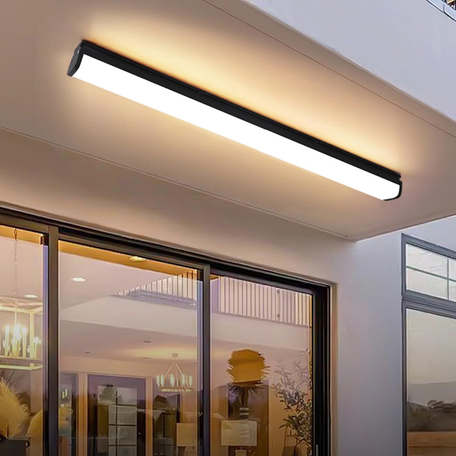 Applique Murale d'extérieur à LED IP65 étanche pour Villa, Design à Longue Bande, luminaire décoratif de Jardin, extérieur/intérieur, en Aluminium, pour Garage, terrasse