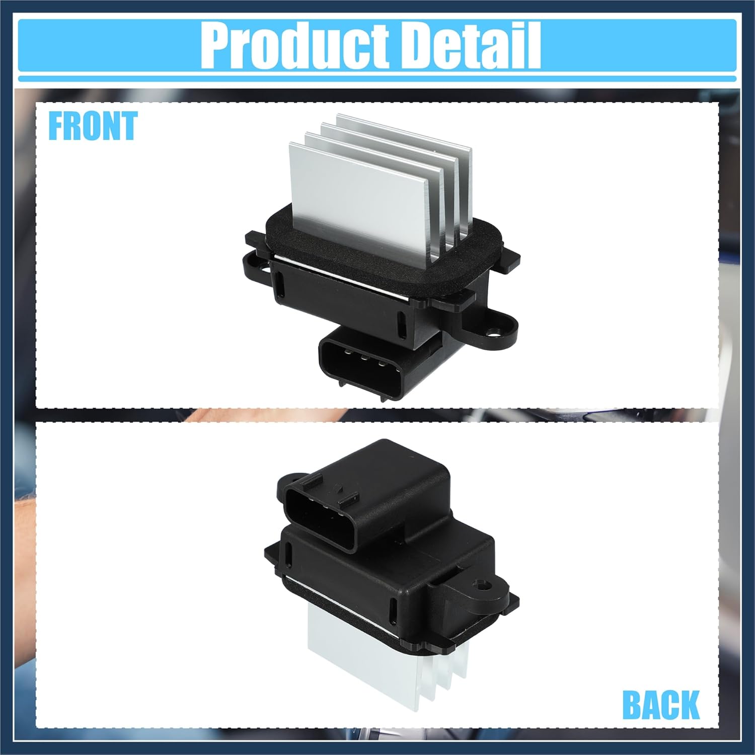 HVAC Heater Blower Motor Resistor Temp Control Regulator Module Fit for Ford Escape 2008-2012 No.5F9Z19E624AA/7C3Z-19E62-4A/7C3Z-19E62-4B - Pack of 1 Stylish Design
