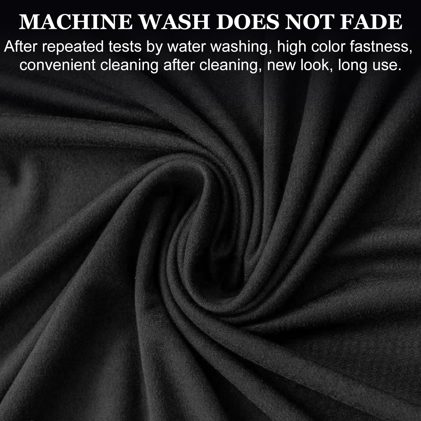 Set 3 Coprisedie Gaming WIYETY - In Peluche Nero, Lavabile, Per Sedia Ufficio O Gaming, Taglia XL - Foto 2