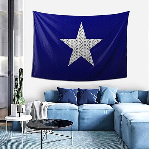 Miniatura 9 de LIFANGMI Mesh Style Bonnie Blue Flag Tapestry Wall Hanging 60x40 Inch Bedroom Living Room Dormitory Home Decoration Wall Tapestry