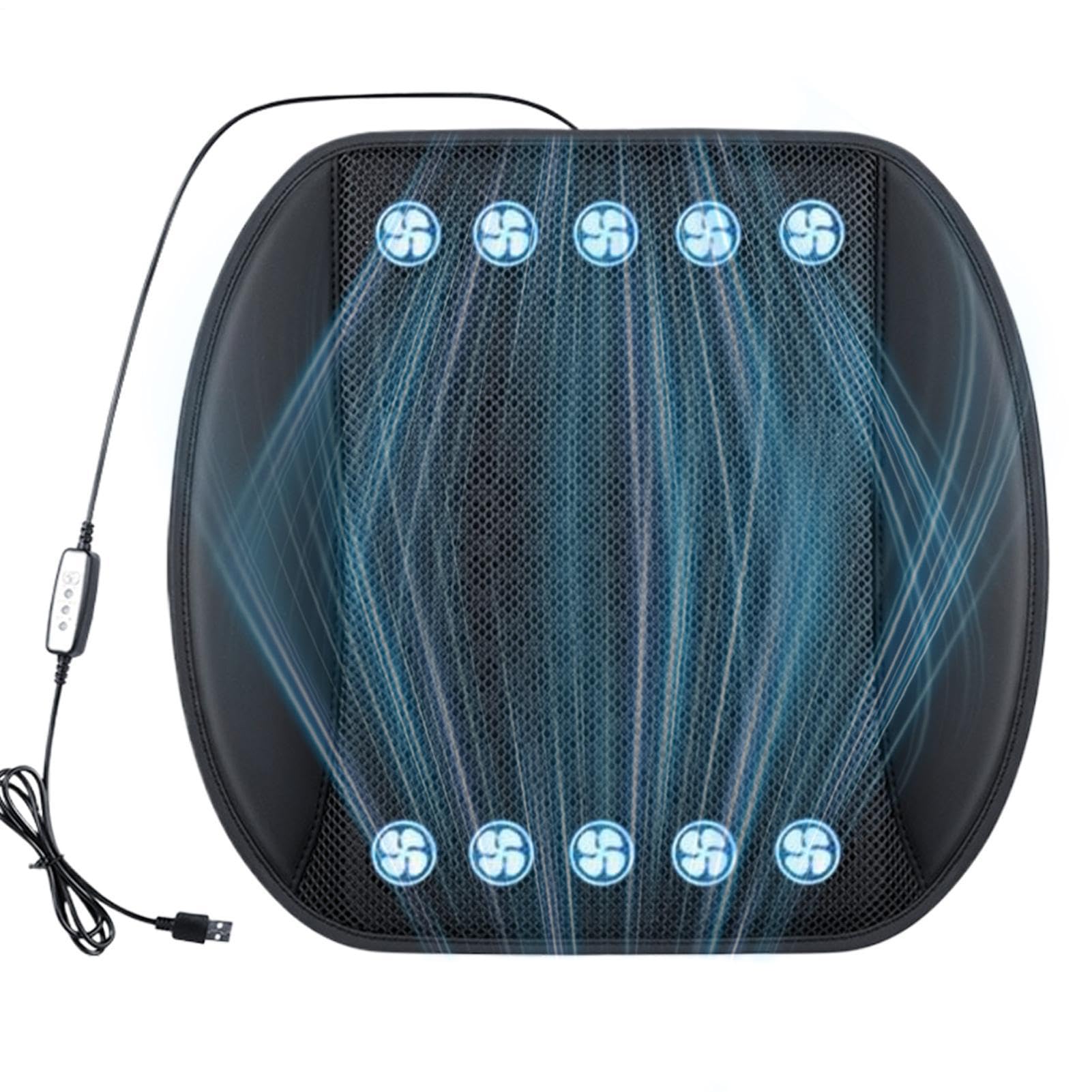 Coussin de siège de voiture avec ventilateur pour éviter le dos mouillé
