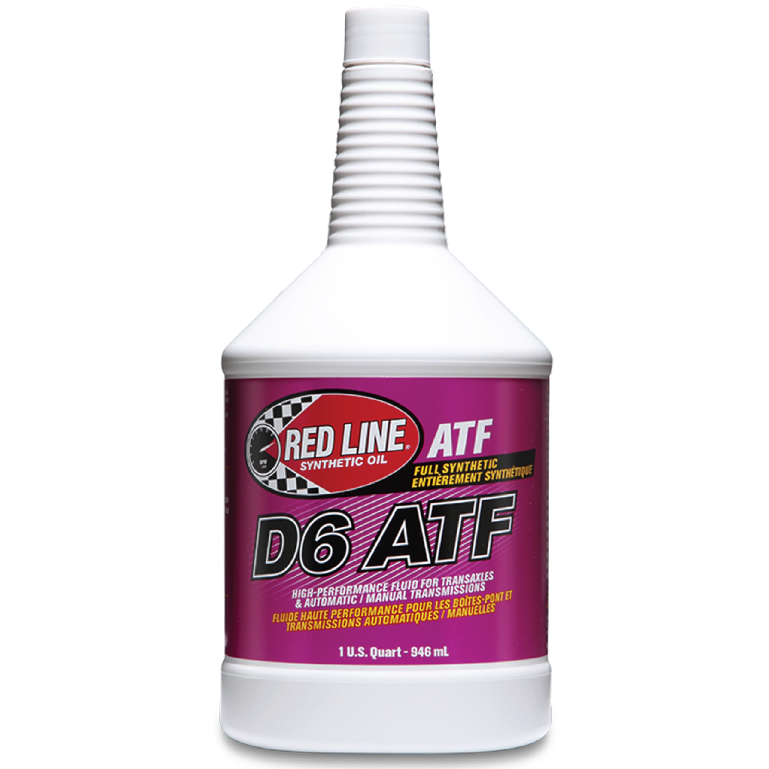 Red Line 30704 Full Synthetic D6 Automatic Transmission Fluid (ATF) - 1 Quart (12 Pack)
