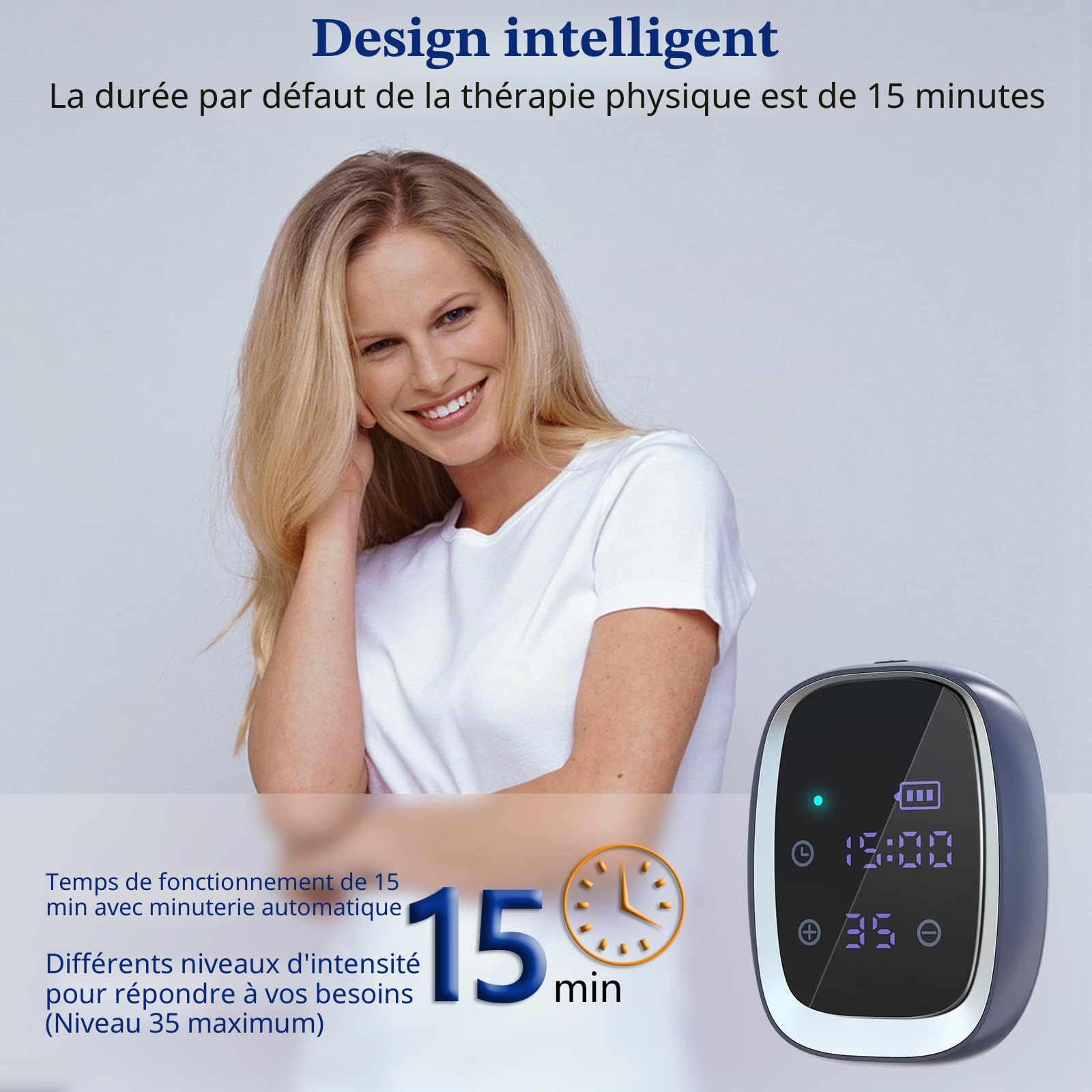 KTS Appareil d'aide au sommeil CES 2.0 Stimulation par électrothérapie crânienne rechargeable