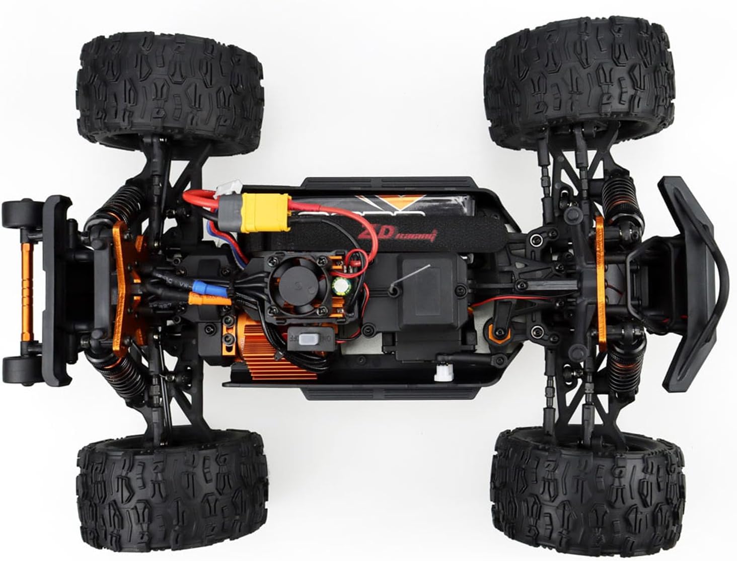 TOUCAN RC HOBBY 1/16 80KM/H Racing Radio Controlled Monster Truck MT-16 High Speed 4 * 4 RC Off Road Car RTR Wheelie Bar Metal CVD Chassis for Ages 14+