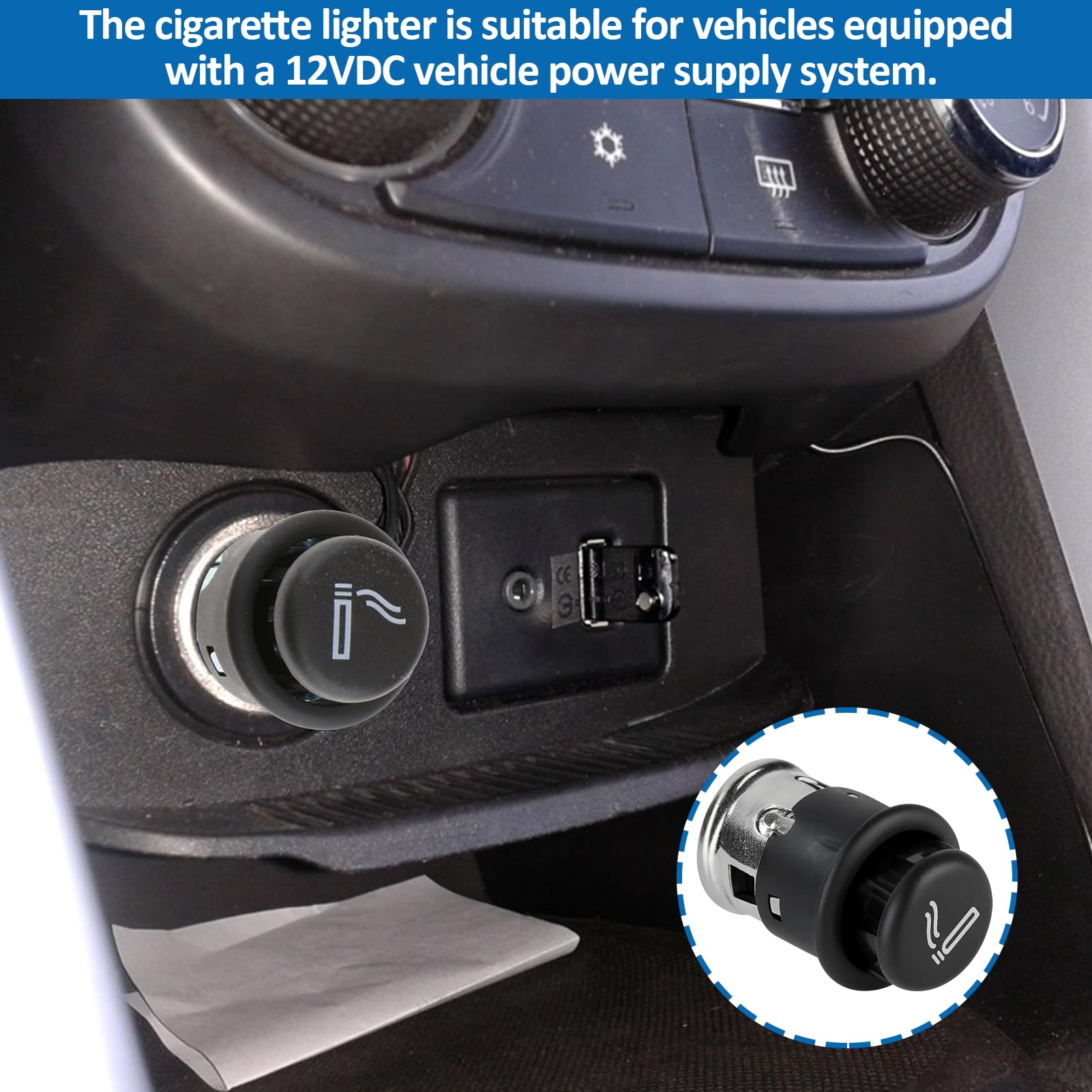 12V Zigarettenanzünder Stecker - Universeller Ersatzstecker Für Fahrzeuge, Boote, ATV