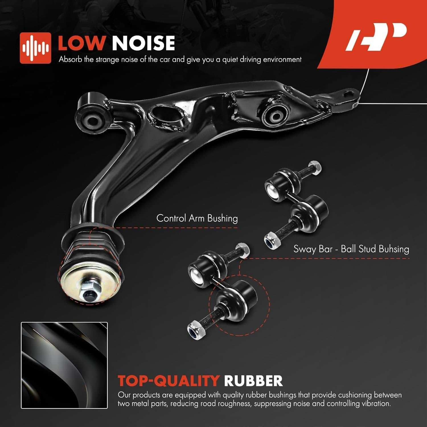 A-Premium 12Pcs Front Suspension Kit, Lower Upper Control Arm, Sway Bar Link, Lower Ball Joint, Inner Outer Tie Rod End, Compatible with Honda CR-V CRV 1997 1998 1999 2000 2001