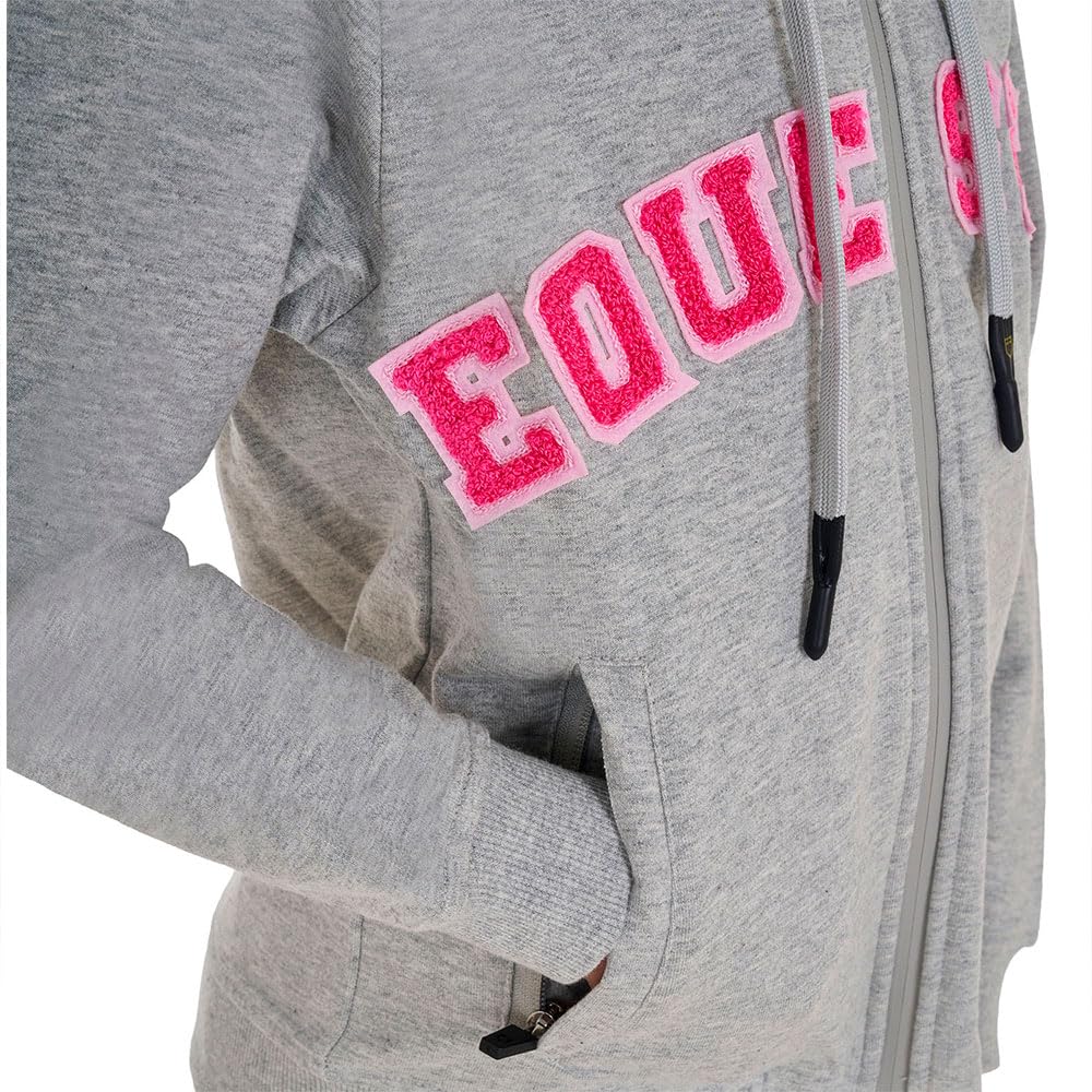 Felpa unisex per bambini con cappuccio e full zip in morbido e fresco cotone con scritta effetto spugna 12 anni