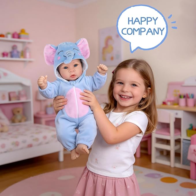 Muñeco bebé Aori 17 pulgadas niño realista miniatura 4