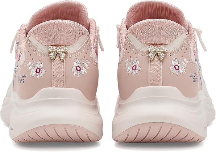 Женские кроссовки SKECHERS Contour Foam - Cozy Fit Gentle Bloom Hands Free Slip-Ins, цвет: Розовый — фото 4