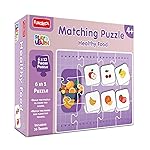 Play & Learn Funskool Healthy Food 6in1 Matching Jigsaw Puzzle Game for Kids, 6×12 Pieces, Educational, Learning & Development, Fun Activity Toy for Childrens, Gift Set for Kid, Age 4+ Years