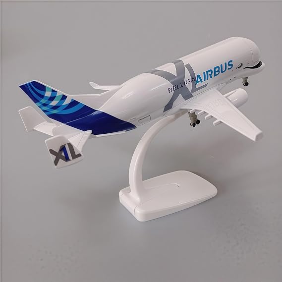 A330 Beluga Diecast Airplane Model 1:300 Scale Cargo Aircraft Display Stand Model Plane For Collection Gifts.
