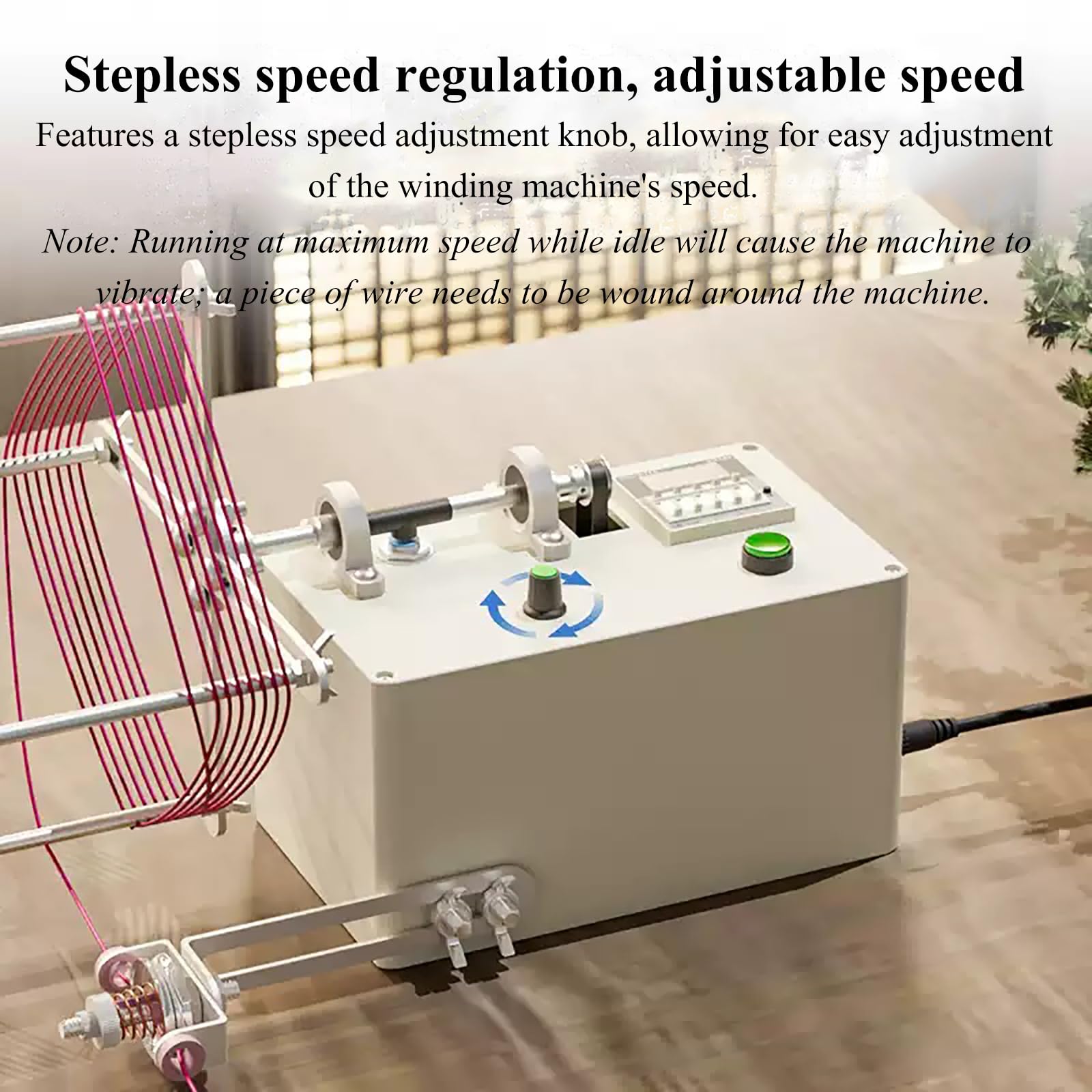 Avvolgitrice elettrica per nappe, strumento automatico per intrecciare i filati, con velocità regolabile, conteggio e pausa per nappe, fili, lenze e braccialetti