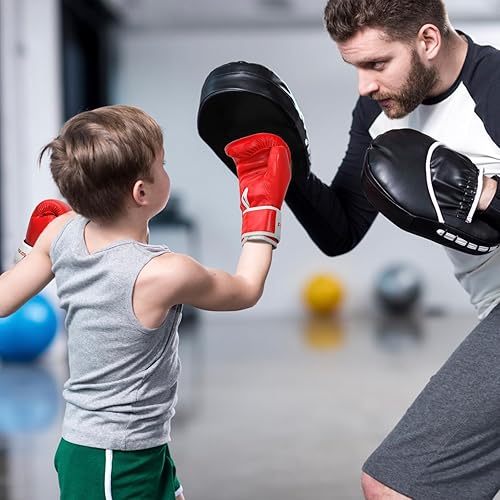 Miniatura 6 de FIVING - Guantes de boxeo para niños y niñas, guantes de entrenamiento de boxeo juvenil para niños de 3 a 15 años, guantes de boxeo para saco de
