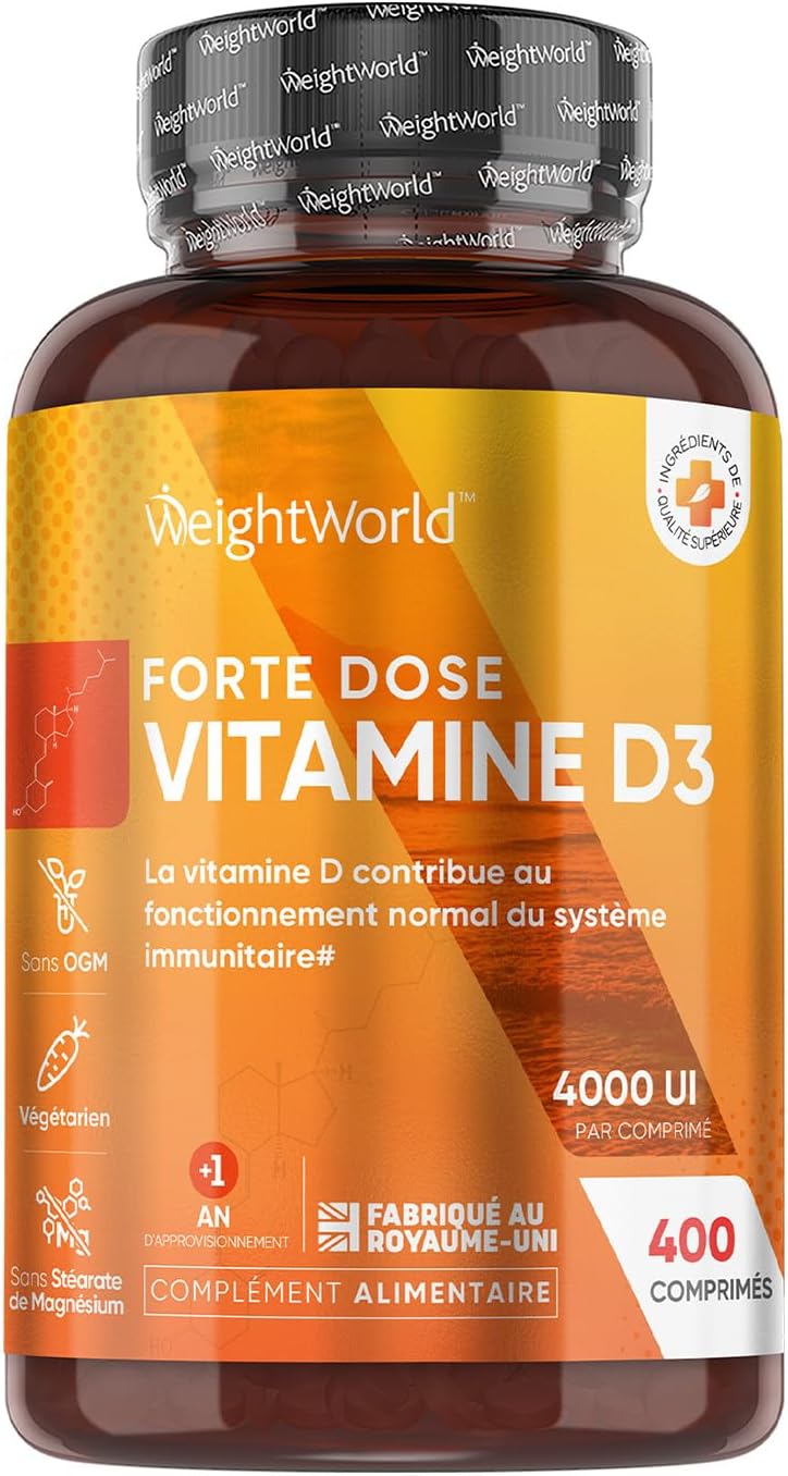 Vitamine D3 4000 UI – Avis Complet sur 400 Micro Comprimés Végétariens pour Immunité, Os et Muscles – Forte Absorption de Calcium ! Vitamine D3 4000 UI – Avis Complet sur 400 Micro Comprimés Végétariens pour Immunité, Os et Muscles – Forte Absorption de Calcium !