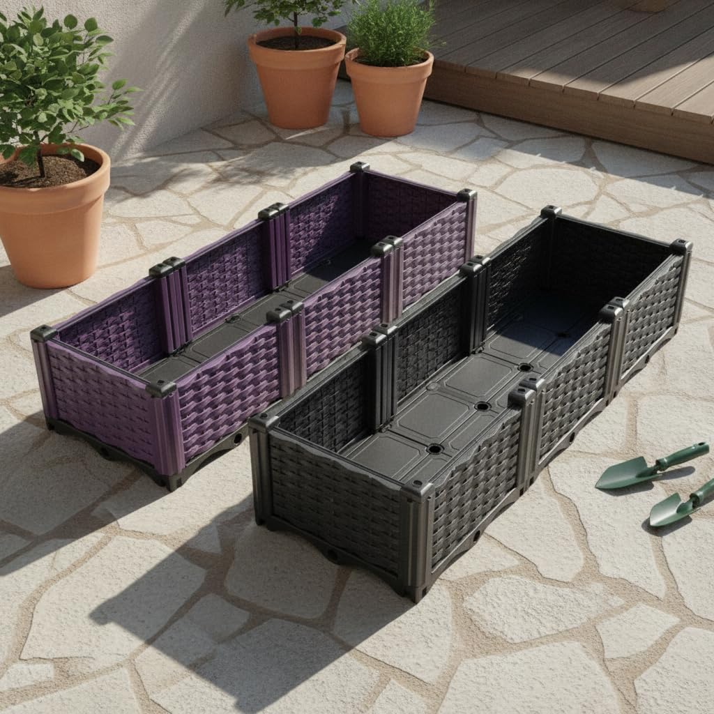 per Ortaggi, Fioriera Plastica, 120 × 40 × 22