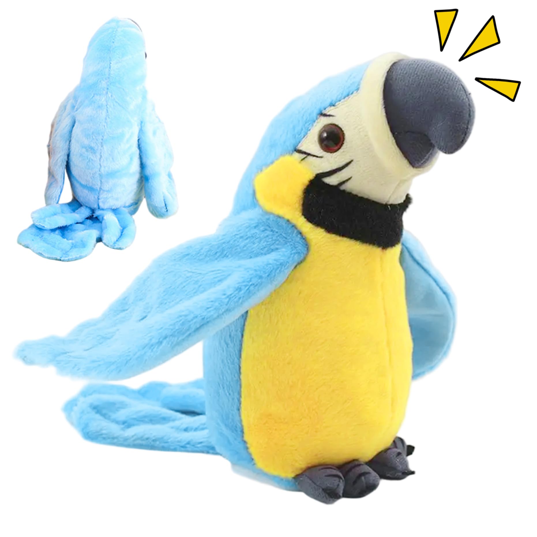Cutest Jouet Perroquet Imite Le Son Animaux de en Peluche Répétez ce que vous dites Ailes électronique Oiseau Jouet Interactif Intelligents Cadeau Noël Anniversaire pour Enfants Bébé