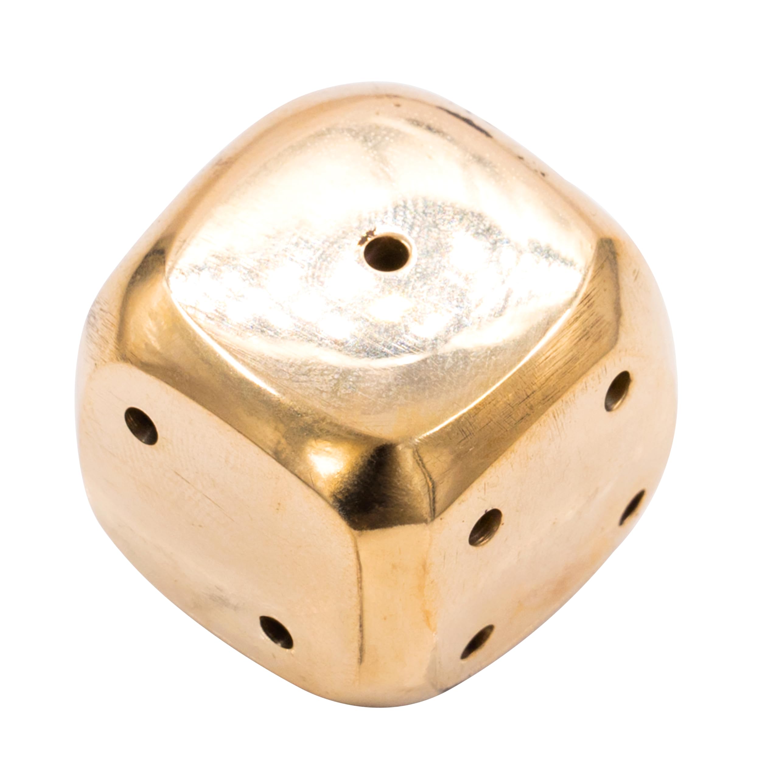 Brass Agarbatti Stand Incense Stick Holder Dice/Pasa Design Shape with Round Edges for Home Purifying Pooja Prayer Home Temple Mandir Office and Gifting (Dice Shape) - Image 4