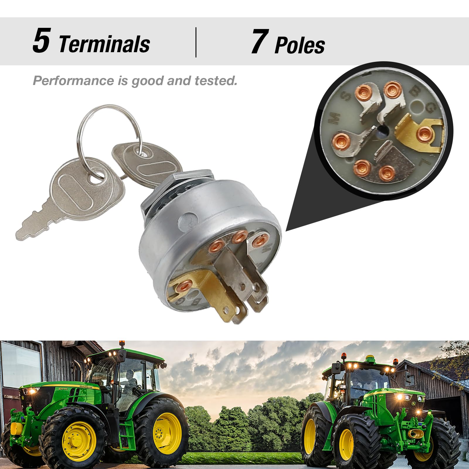 Amazon.com: Tractor Ignition Switch Replacement for K1122