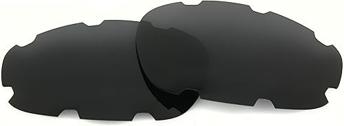 Lentes de sol polarizadas de repuesto para Oakley Split Jacket ventiladas con protección UV (negro)